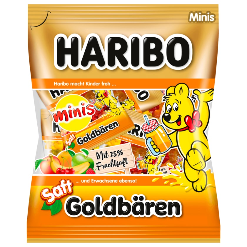 Haribo Fruchtgummi Saft-Goldbären Minis 220g